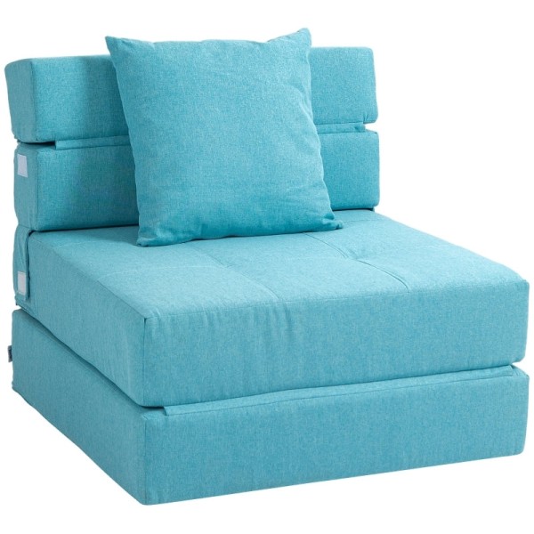 Sovstol Rootz - Avslappningsstol - Gästsäng - Snabb omvandling - Mångsidig användning - Exceptionell komfort - 70 cm x 70 cm x 61 cm (soffa) / 70 cm x
