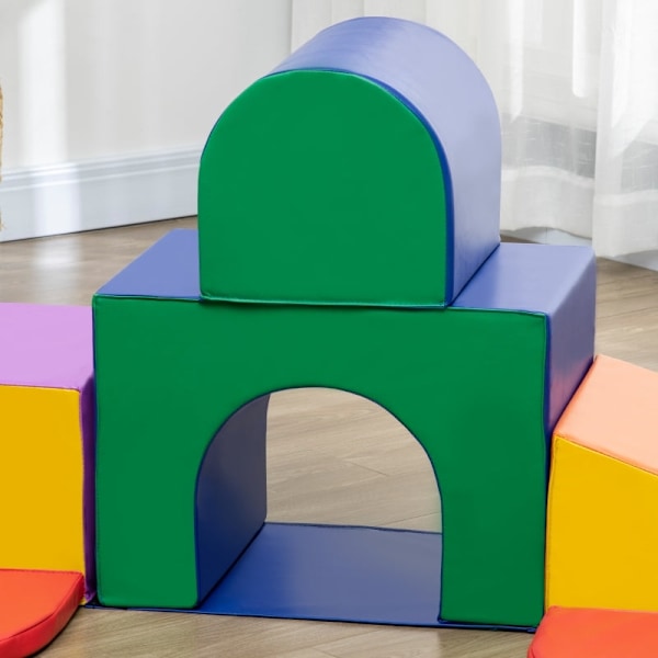 Rootz Soft Building Block Set - Kids Foam Play Set - Färgglada lekblock - Imagination Booster - Flerfärgad - 170cm x 130cm x 40cm