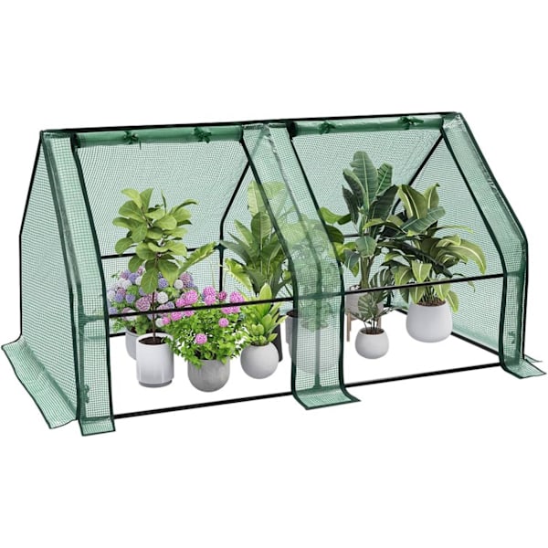 Rootz Greenhouse - Kalvokasvihuone - Puutarhatalo - Tehokas kasvinsuojelu - 180cm x 90cm x 90cm