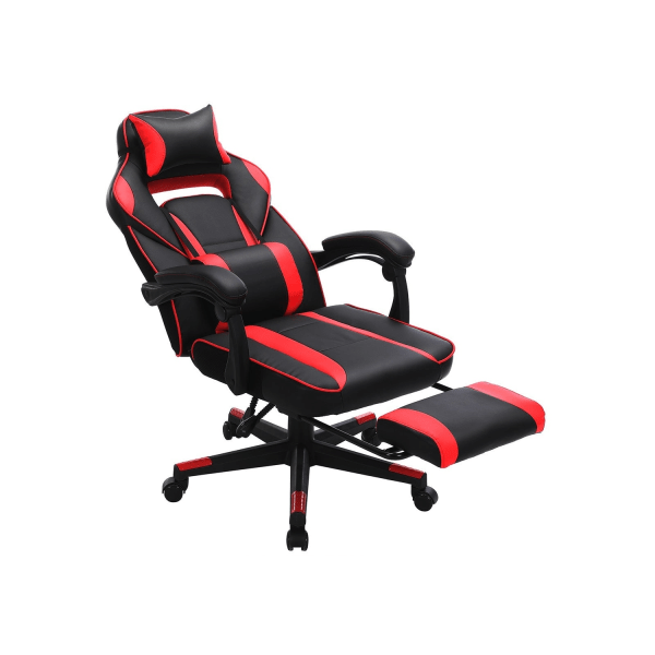 Rootz Racing Style Gaming Stol - Kontorsstol - Viltstol - PU-läder - Ultimat komfort - Justerbart fotstöd - Perfekt för arbete och lek - 67cm x 66cm x