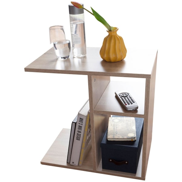 Rootz sidobord 50x50x30 cm trä Sonoma Design sidobordssoffa - Soffbord litet modernt - Litet soffbord fyrkantigt - Soffbord högt - Smalt bord vardagsr