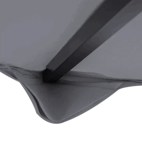 Rootz Gazebo Ersättningstak - Ersättningstak - Dubbelvåningstak - Paviljongtak - Metall - Deep Grey - 300cm x 300co