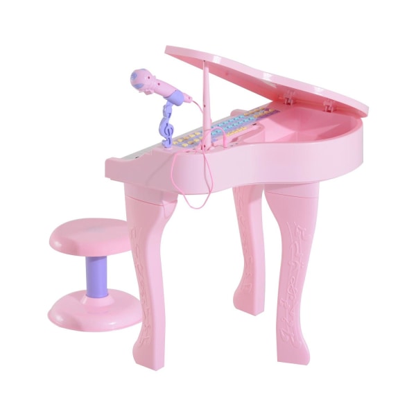 Rootz børneklavermusikinstrument - Pink - Abs - 18,89 cm x 15,35