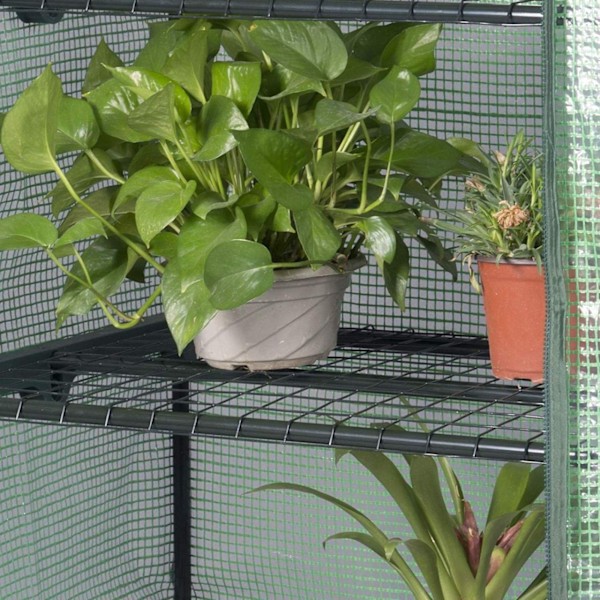 Rootz Folie Växthus 2/3 våningar - Litet växthus - Tomathus - Växtskydd - 69cm x 49cm x 158cm - 140g/m2 PE Mesh