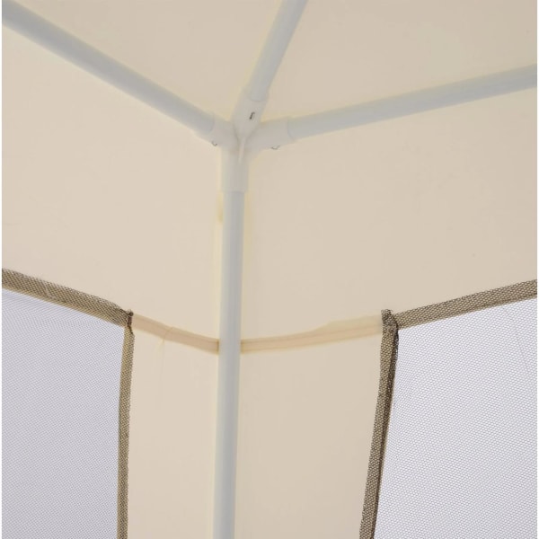Rootz Festtelt - Havepavillon - Sidevægge - Vejrbestandig - Myggenet - Telt - Beige - 3 x 3 m