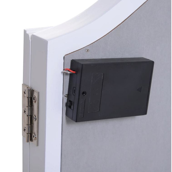Rootz Sminkspegel - Sminkspegel - 16 LED-lampor - Batterier - Vit - MDF - 36-73 x 53,5 x 4,5 cm