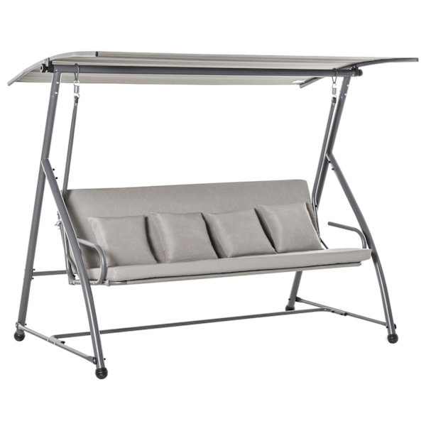 Rootz 3-sits Gunga - Brun - Stål, polyester, stoppning - 85,82 cm x 47,24 cm x 66,14 cm