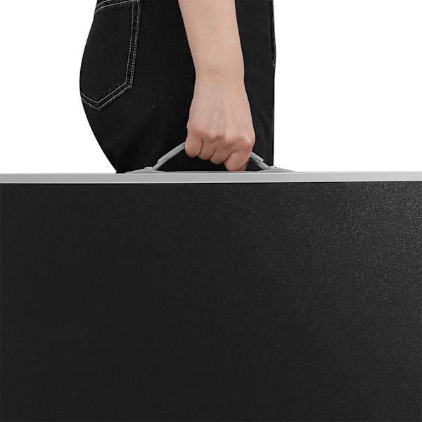 Rootz hopfällbart bord - Bärbart skrivbord - Kompakt stativ - Hopfällbar yta - Researbetsstation - Lättviktsbräda - Lättinstallerad skiva - Svart - 70