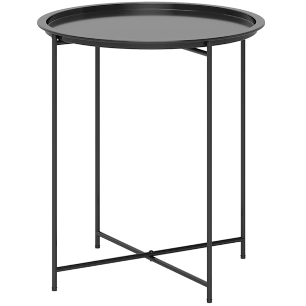 Rootz Round Garden Table - Terrassbord - Fällbart utomhusbord - Hållbart stål - Ø46cm x 50 cm