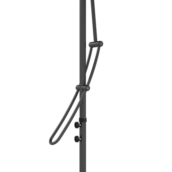 Rootz Parasoller - Trädgårdsparaply - LEDs - Solar Modul - Cantilever paraply - Väderbeständig - Skyddsöverdrag - Solskydd - Stål-polyester - Mörkgrå