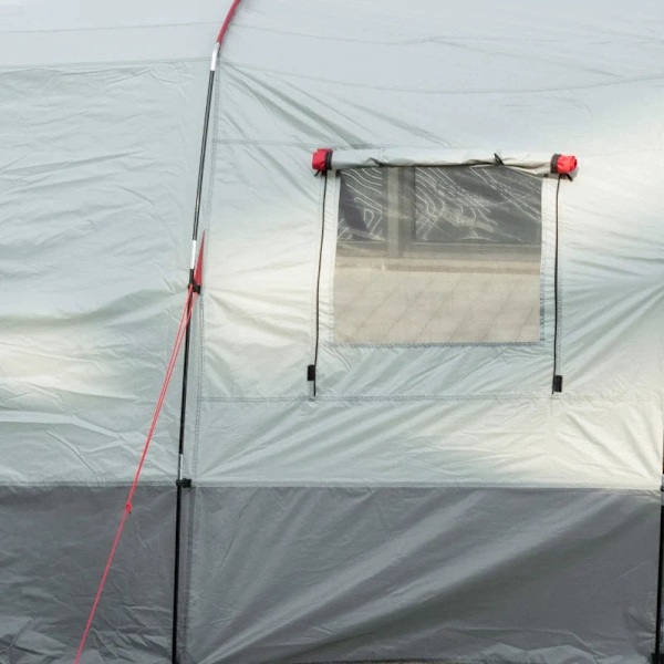 Rootz Campingtelt - Tunneltelt - Campingtelt med soveværelse - Stue - Indsyet gulv - 3 døre og bæretaske - 2000mm vandsøjle til fiskeri - Vandring - S