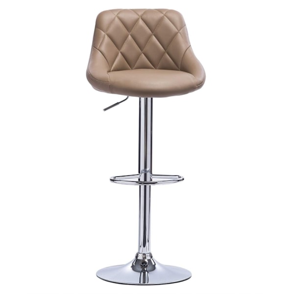 Rootz justerbara barstolar i konstläder - Set med 2 - Bänkpallar - Vridstolar - Bekväma sittplatser - Hållbar konstruktion - Mångsidig design - 84-106