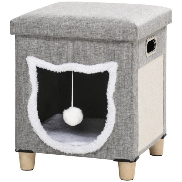Rootz Cat Cave - Cat House - Inklusive lekboll - Tvättbar kudde