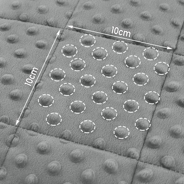 Rootz vægtet børnetæppe - Terapietæppe til børn - Tungt kæletæppe - Jævnt kropstryk - 90 cm x 120 cm - Blid kram - Grå