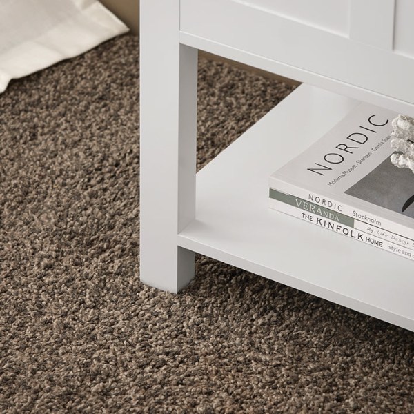 Rootz Modern Sängbord - Nattduksbord - Soffbord - Sidobord - Vit - Sekretessförvaring - Kompakt design - Perfekt för trånga utrymmen - 45cm x 60cm x 3