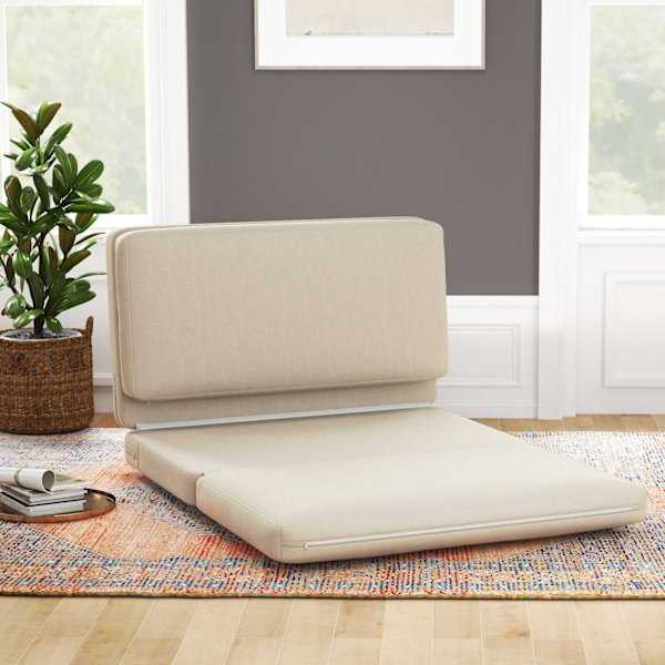 Rootz 2 -i -1 foldning hvilestol - gæstemadras - doven sofa - maksimal komfort - 120W x 80d x 75H cm (stol), 120W x 275d x 10H cm (seng) - brun