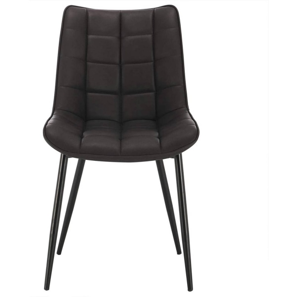 Rootz Set med 4 matstolar - Moderna stolar - Snygga sittplatser - Hållbar konstruktion - Ergonomisk komfort - Mångsidig design - Imiterat läder med me