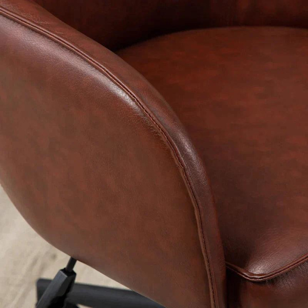 Rootz kontorsstol - Justerbar i höjdled - Vridfunktion - Brun - 58,5 cm x 62 cm x 91 cm