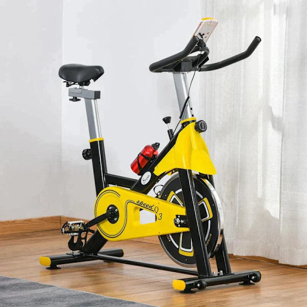 Rootz motionscykel - Cykeltræner - Højdejusterbar motionscykel - Fitnesscykel - Rulletræner - LCD Display - 50 x 100 x 101-113 cm