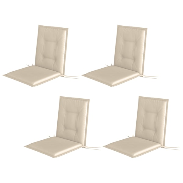 Rootz 4 -styckes säte kudde - stol kudde - pall kudde - maximal komfort - 108 cm x 50 cm x 5 cm - inomhus utomhusanvändning - UV & vattenbeständig