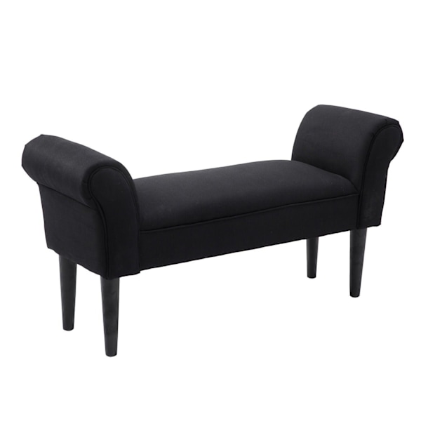 Rootz BedBench - Sort - Konstrueret træ, skum - 40,15 cm x 12,2 cm x 20,07 cm