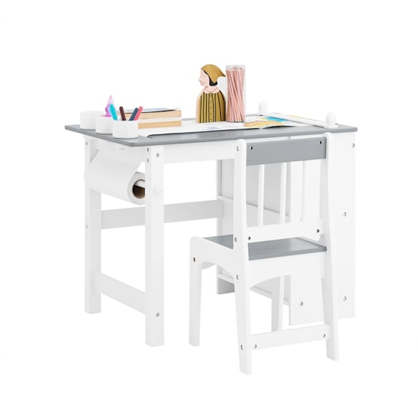 Rootz Børneundersøgelsestabelsæt - Kids 'Desk - Learning Table - Creative Space - 80x66x50cm Tabel, 30x64x34cm stol, sædehøjde 32 cm