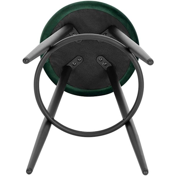Rootz Velvet Barpall - Bänkpall - Justerbar Barstol - Bekväma sittplatser - Slitstark design - Reptålig - 37,5 cm x 34 cm