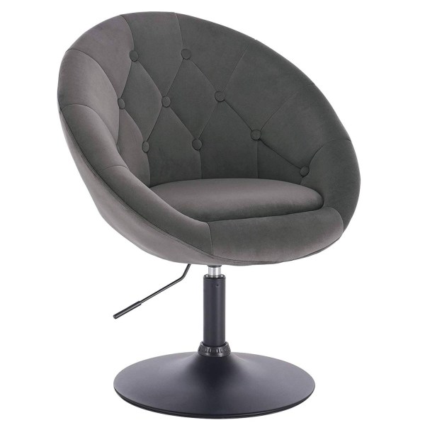 Rootz Velvet kääntyvä lepotuoli - Tyylikäs tuoli - Mukava istuvuus - Tiheä vaahto - Kestävä metallirunko - Ergonominen muotoilu - Säädettävä korkeus -