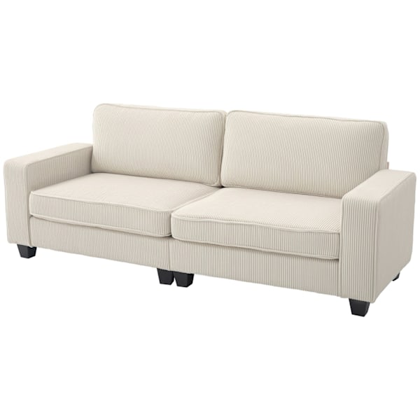 ROOTZ 3 -SEATER SOFA - Stue Couch - White Sofa - Optimal support - 227 x 84 x 87 cm