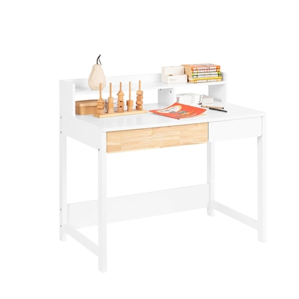 Rootz Compact Desk Table - Writing Desk - Study Desk - Space Saving Design - 100x95x59cm - Perfekt för små rum - MDF -material