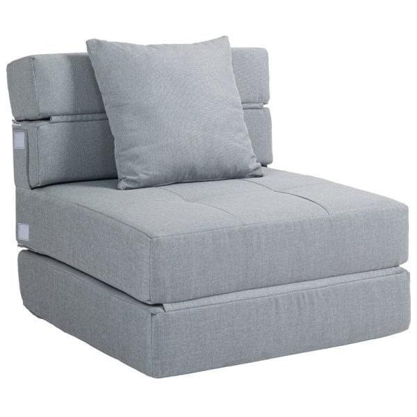Rootz avkopplingsstol med sängfunktion - Bäddsoffa - Konvertibel stol - Ultimat komfort - Mångsidig design - Enkelt underhåll - 70L x 70W x 61H cm (So