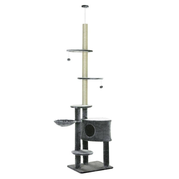 Rootz Kradsestolpe - Grå - Spånplade, Sisal, Fiannel - 21,65 cm x 17,71 cm x 94,48 cm