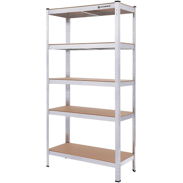Rootz Lagerställ - Hyllskåp - Arbetsbänk - Förvaringsställ - För garage, källare eller lada - Hyllor för verktygsförvaring - 180 x 90 x 40 cm - Max. B