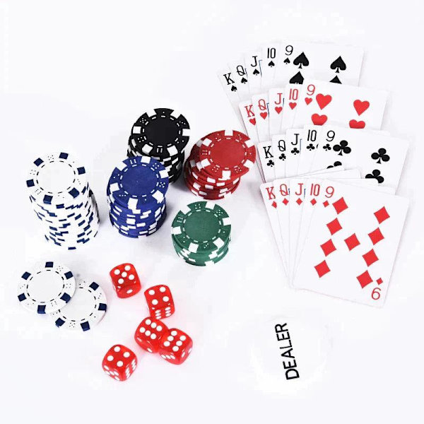 Rootz Poker Case - Pokerisarja - Alumiinikotelo - Chips Kotelo - Alumiini/polystyreeni - 38x20,5x6,5 cm
