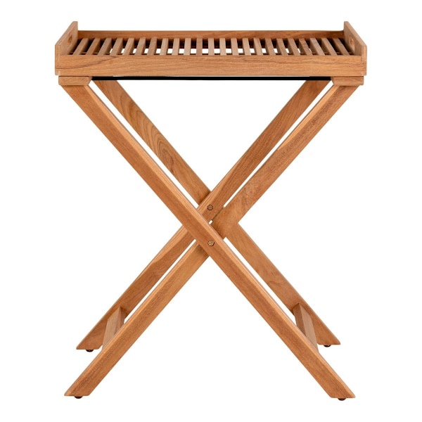 Rootz -lokeropöytä - Teak Wood - Nature Finish - Kätevä ja tyylikäs - 60 cm x 40 cm x 70cm