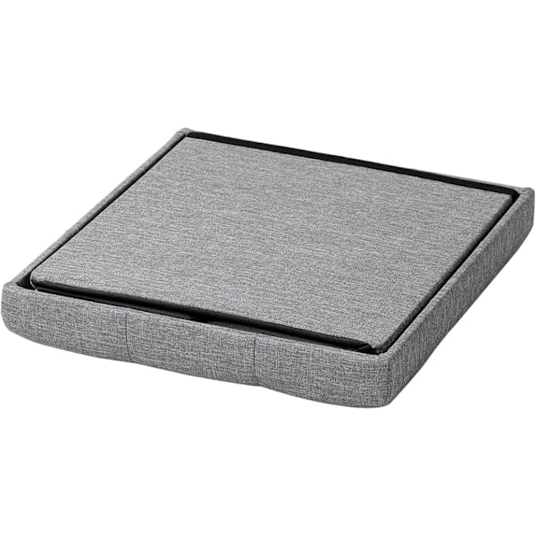 Rootz foldeopbevaringsskammel - Osmannisk bænk - Pladsbesparende sæde - MDF (E1) - 37,5 cm x 38 cm x 37,5 cm - Åndbart linnedbetræk