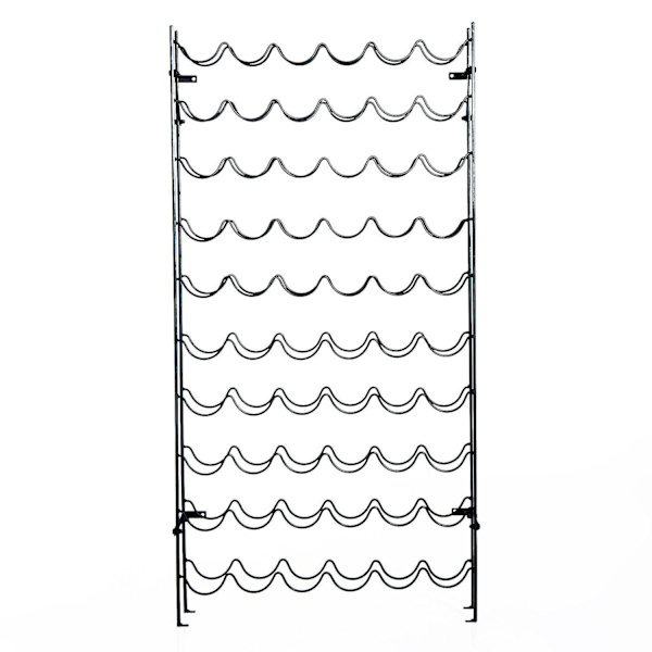 Rootz viinihyllypullo - musta - metalli - 24,8 cm x 8,07 cm x 46,46 cm