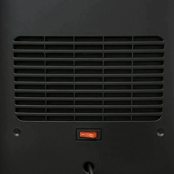 Rootz Space Heater - El-varmer - 3 tilstande - 10-49°c - Med fjernbetjening - Led Flames Fritstående - Sort - 33,7 x 25,5 x 60,4 cm