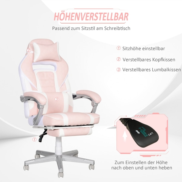 Rootz Gaming -tuoli - toimistotuoli - lepotuoli - Ultimate Comfort - 115,5-123H x 63W x 63d cm