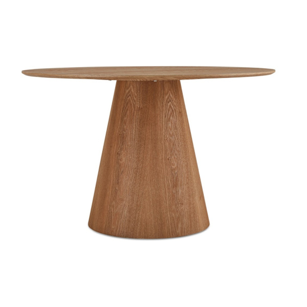 Rootz ruokapöytä - Pyöreä pöytä - Keittiön pöytä - MDF ja viilu - Tyylikäs muotoilu - Tilatehokas - Vakaa ja tukeva - 120cm x 120cm x 76cm