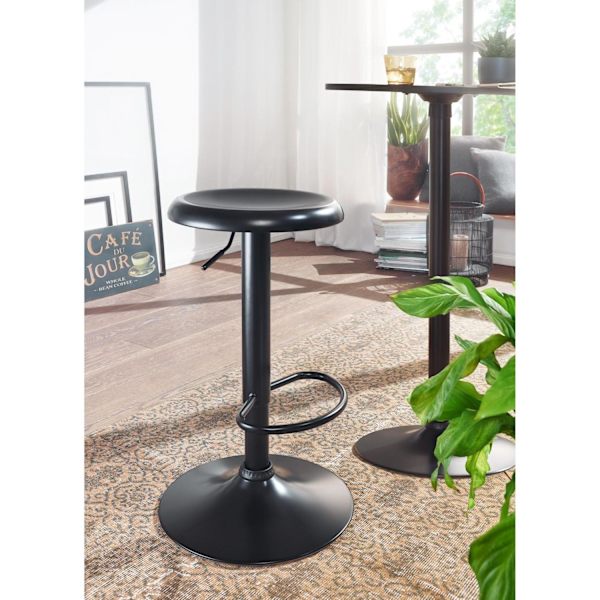 Rootz Barpall - Pall - Barstol - Metallpall - Svart - Bistropall - Max 100 kg - Järn