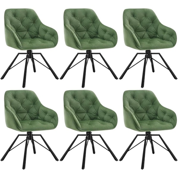 Rootz Matstol - Snurrstol - Sammetstyg - Ergonomisk design - 57,5 ​​cm x 82,5 cm x 53 cm