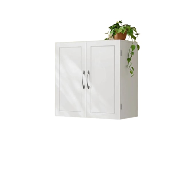 Rootz Wall Cabinet - Badeværelsesopbevaring - Rumbesparende arrangør - holder genstande støvfri - 60 cm x 18 cm x 60 cm