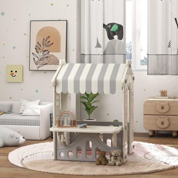 Rootz Kids Playhouse - Legetelt til børn - Indendørs Legehus - HDPE Materiale - 108cm x 80cm x 111cm