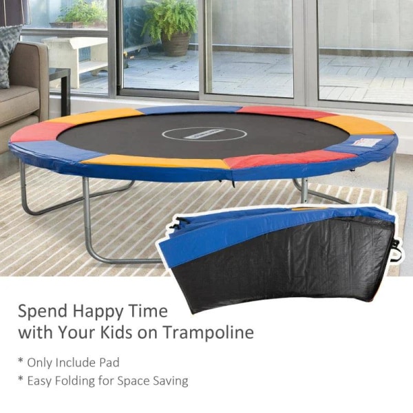 Rootz Trampolinfälgskydd - Fälgskydd - Trampolinkantskydd - Kantskydd - Trampolin - Färgglad - Φ305cm