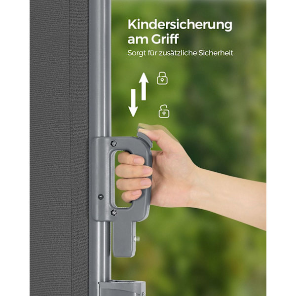 Rootz Privacy Protection Sidomarkis - Terrassskärm - Balkongskärm - Aluminiumlegering - UV-skydd - Inomhus utomhusbruk - 160cm x 400cm