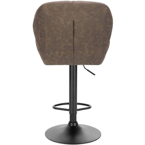 Rootz Barstolssæt - Bordskamler - Justerbare barstole - Ergonomisk design - Slidstærkt kunstlæder - Stabil metalbund - 94cm-116cm x 50cm x 40cm