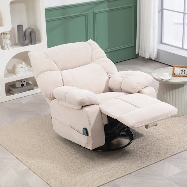 Rootz Massagestol - TV Lænestol - Hvilestol - Luksusstof - Varmefunktion - 98cm x 90cm x 98cm