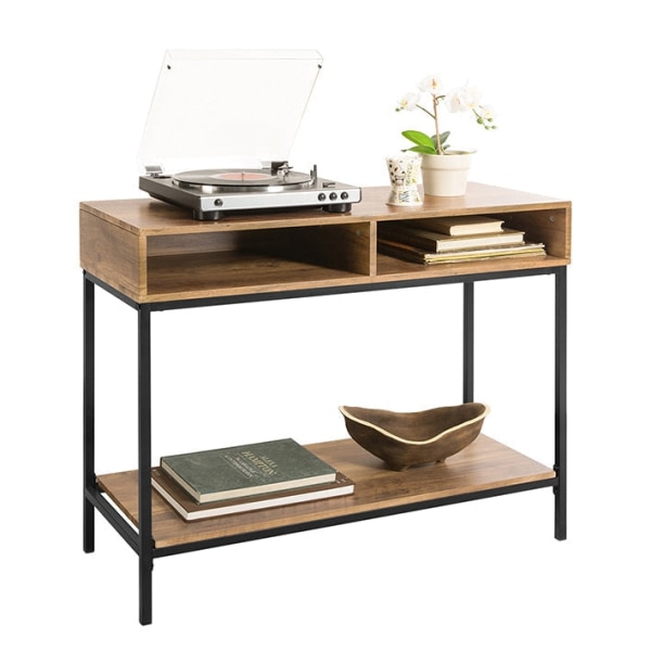 Rootz Modern Console Bord - Soffbord - Hallbord - MDF och metallkonstruktion - Rymlig förvaring - Mångsidig användning - 100cm x 80cm x 40cm