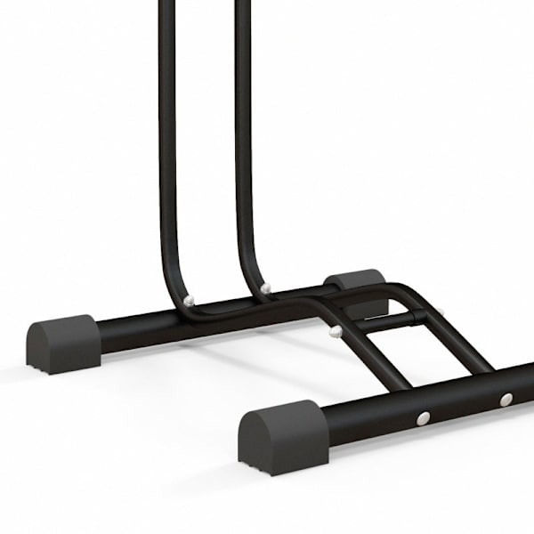Rootz cykelstativ - Cykelholder - Hjulholder - Justerbare kroge - 6" til 28" hjul - Stålramme - 45cm x 44cm x 118cm